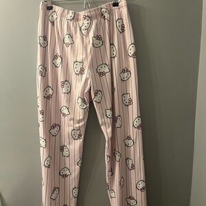 Hello Kitty Striped Pink Pajama Pants